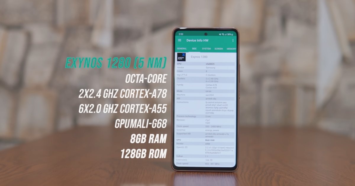 Samsung Galaxy A53 5G Processor